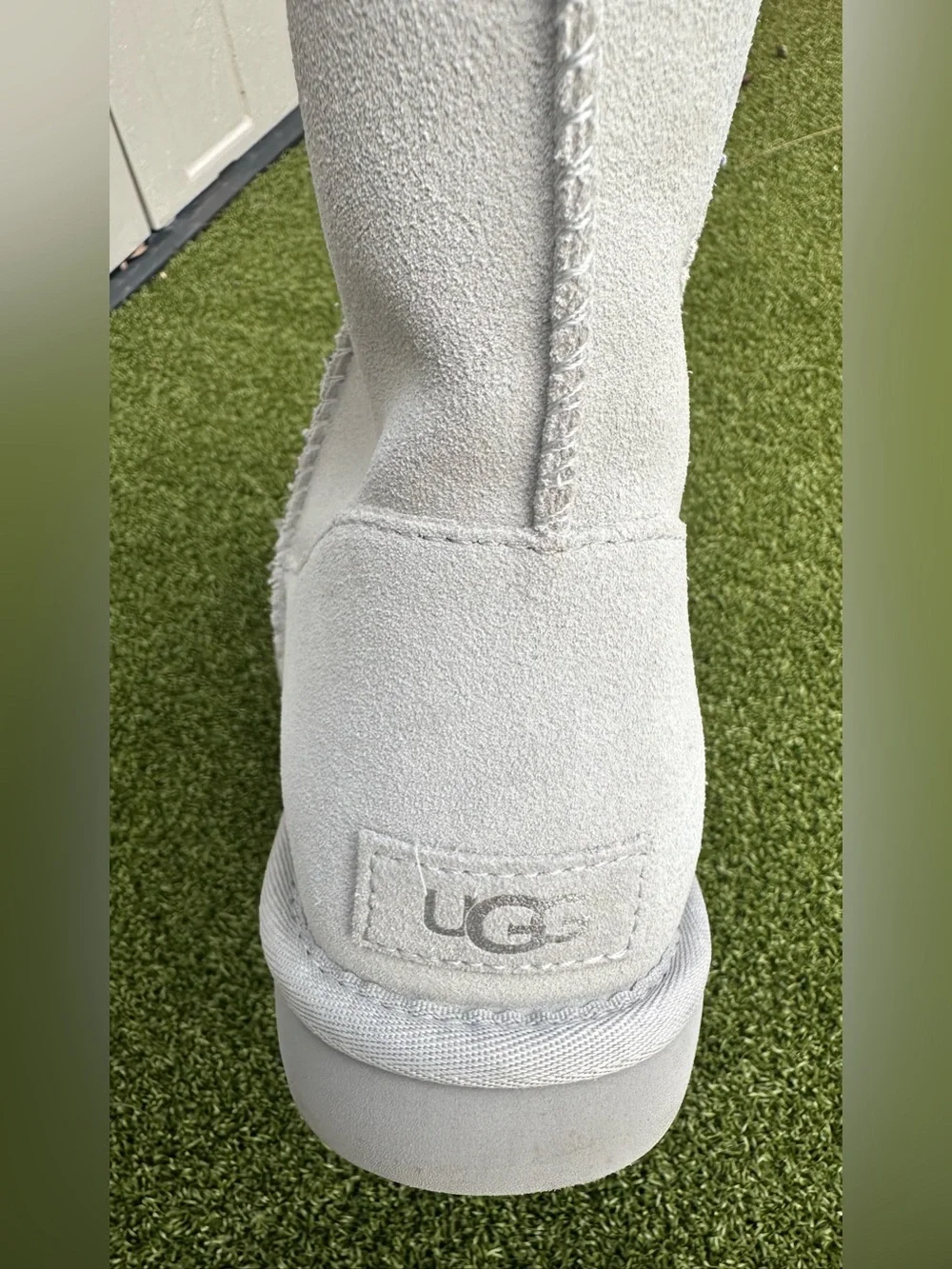 UGG Light Gray Sequin Star Mid-Calf Boots Number 8